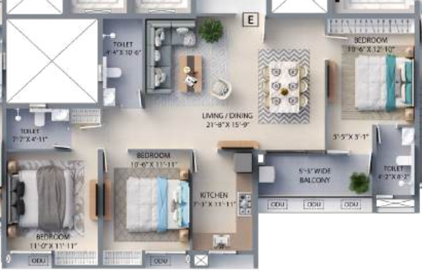 Floor Plan f residences merlin phase 1 Floor Plan Floor Plan