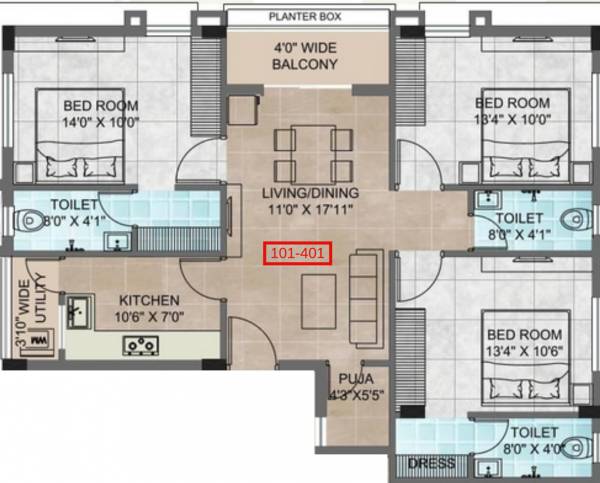  residency Floor Plan Floor Plan