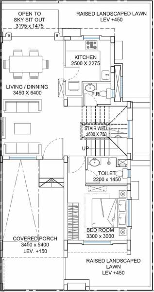  newtown-villas-phase-2 Floor Plan Ground Floor Plan