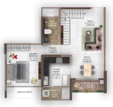 geras island of joy Floor Plan Lower Level Duplex Plan