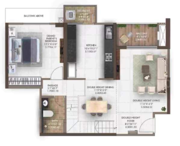  geras island of joy Floor Plan Lower Level Duplex Plan