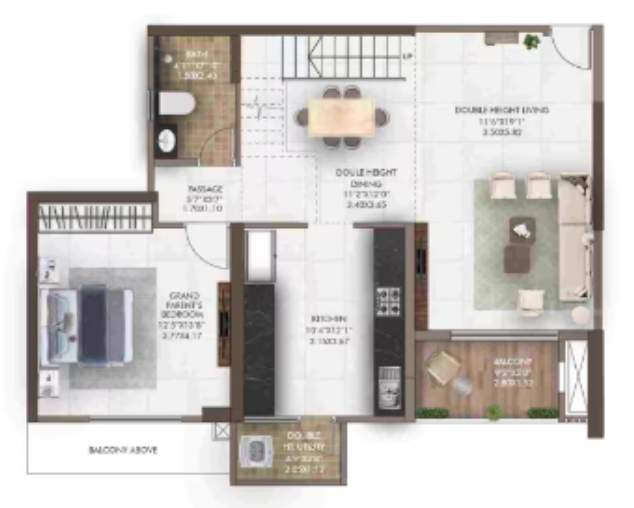  geras island of joy Floor Plan Lower Level Duplex Plan