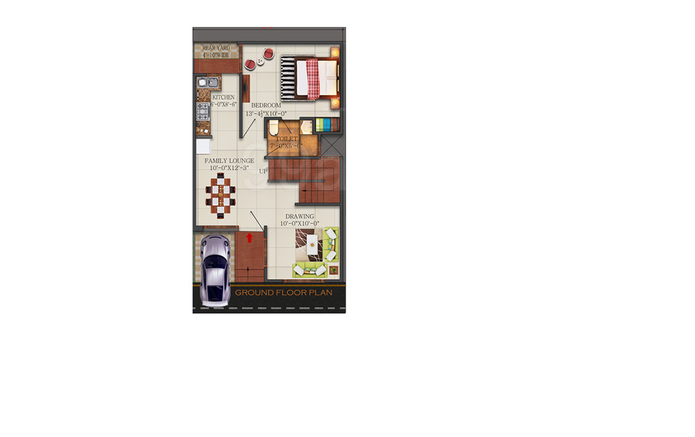 Ground Floor Plan real homez green villa 2 Floor Plan Ground Floor Plan