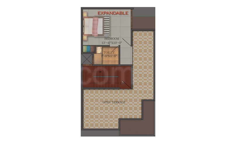 Terrace Floor Plan real homez green villa 2 Floor Plan Terrace Floor Plan