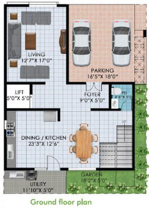  bhuvana boulevard Floor Plan Ground Floor Plan