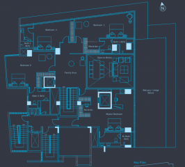  azure-the-oceanic Floor Plan Upper Level Duplex Plan
