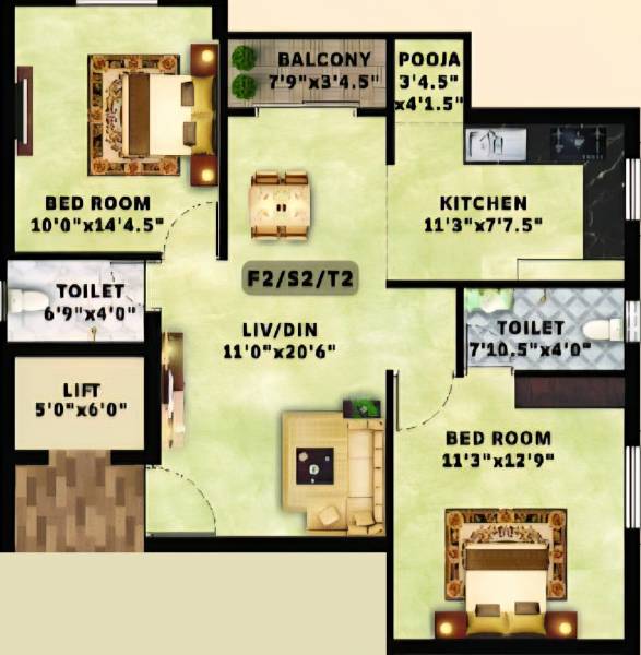  kanaga-apartments Floor Plan Floor Plan