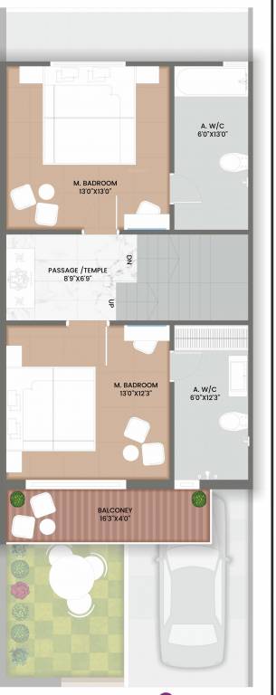 First Floor Plan the lotus villa Floor Plan First Floor Plan