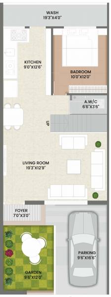  the-lotus-villa Floor Plan Ground Floor Plan