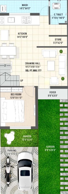  green 61 Floor Plan Ground Floor Plan