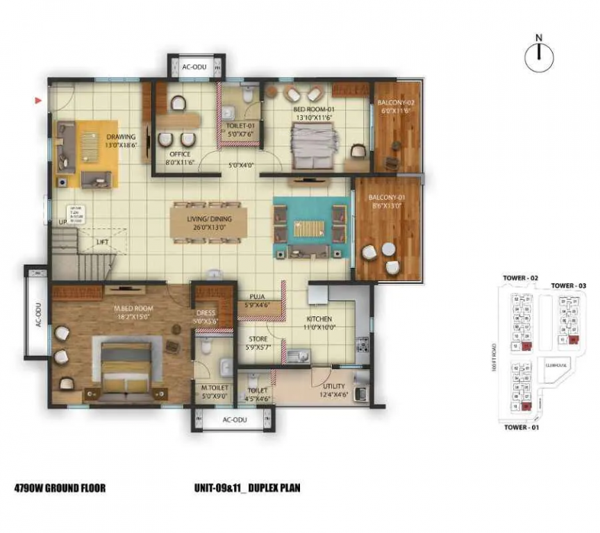 Lower Level Duplex Plan oriana Floor Plan Lower Level Duplex Plan