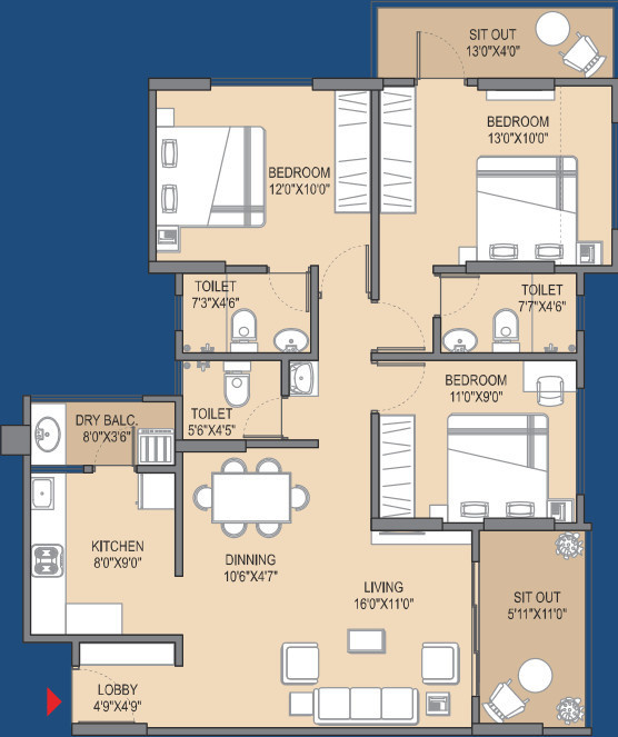 Floor Plan nivasa elevia phase ii Floor Plan Floor Plan