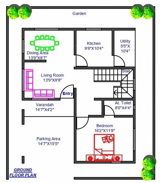  seasaga-living Floor Plan Ground Floor Plan