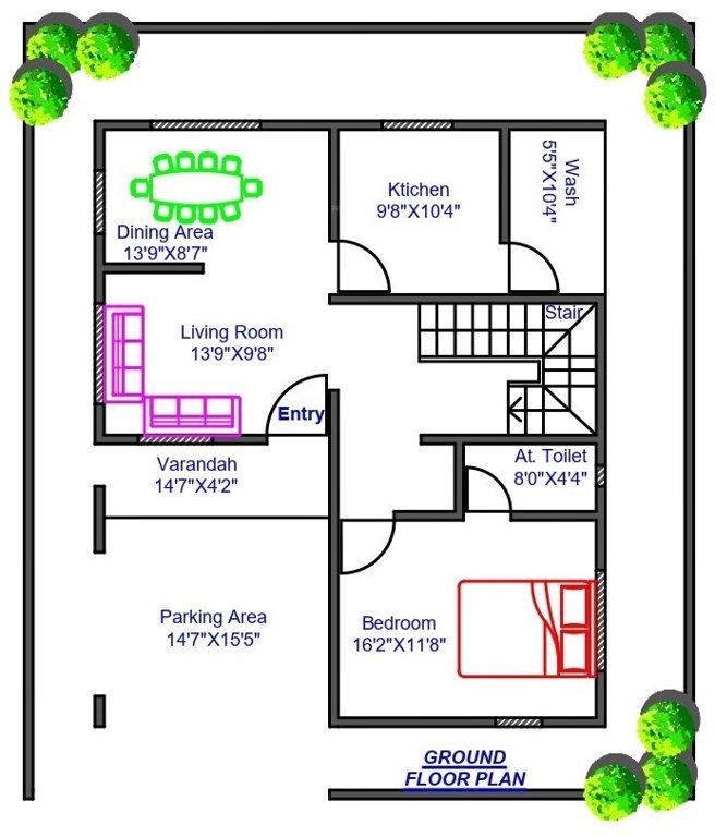  seasaga living Floor Plan Ground Floor Plan