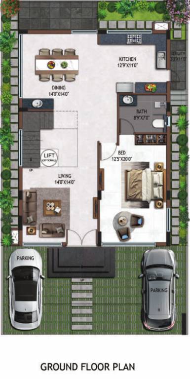  belair Floor Plan Ground Floor Plan