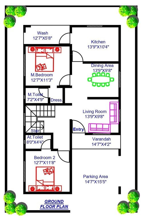  seasaga living Floor Plan Ground Floor Plan