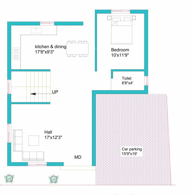 Ground Floor Plan nakshatra villa Floor Plan Ground Floor Plan