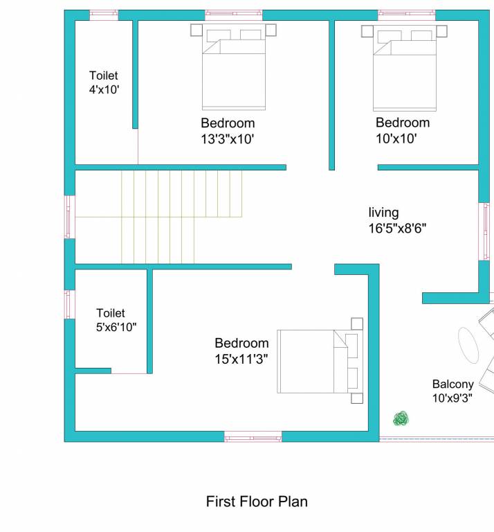 First Floor Plan nakshatra villa Floor Plan First Floor Plan