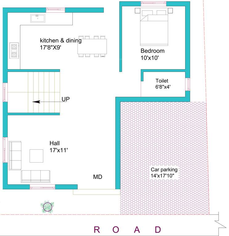 nakshatra villa Floor Plan Ground Floor Plan