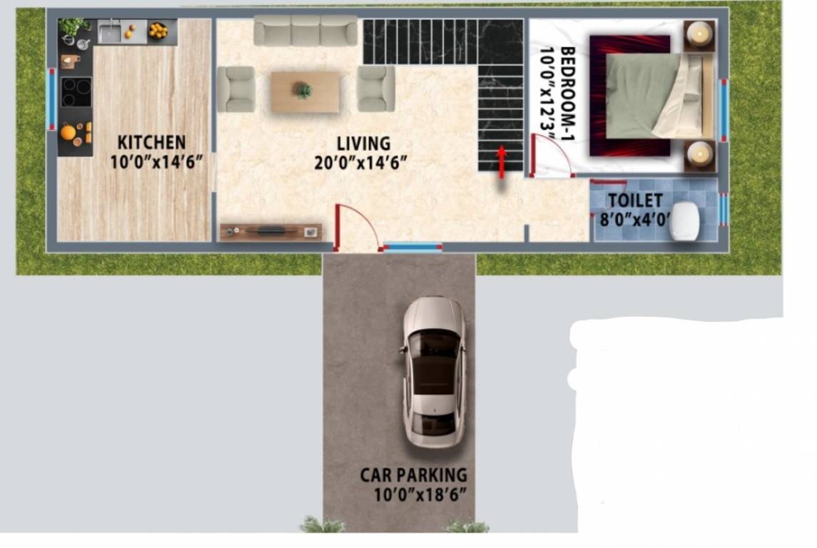  arm villa Floor Plan Ground Floor Plan