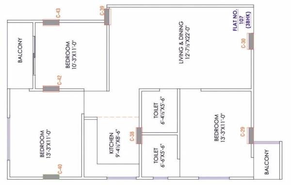  heights-3 Floor Plan Floor Plan