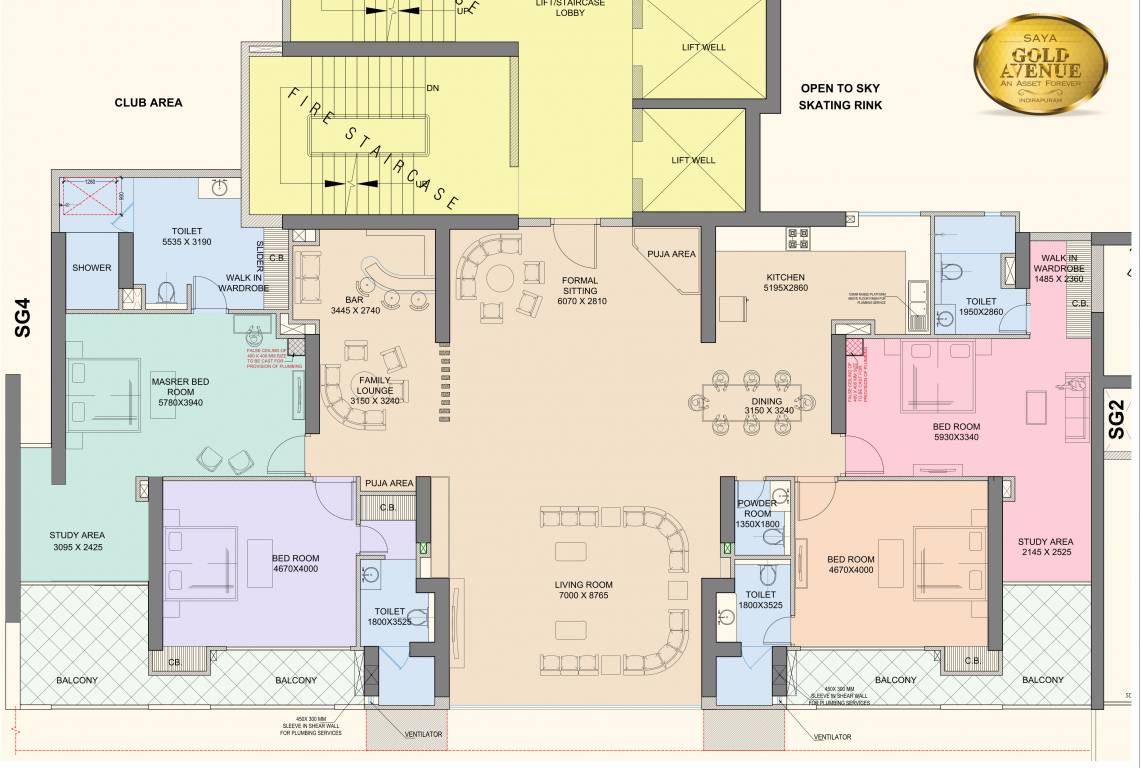 Penthouse Floor Plan gold avenue Floor Plan Penthouse Floor Plan