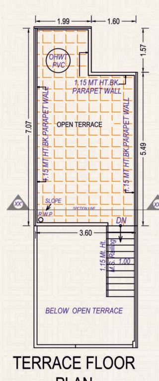 Terrace Floor Plan vihaan villa Floor Plan Terrace Floor Plan