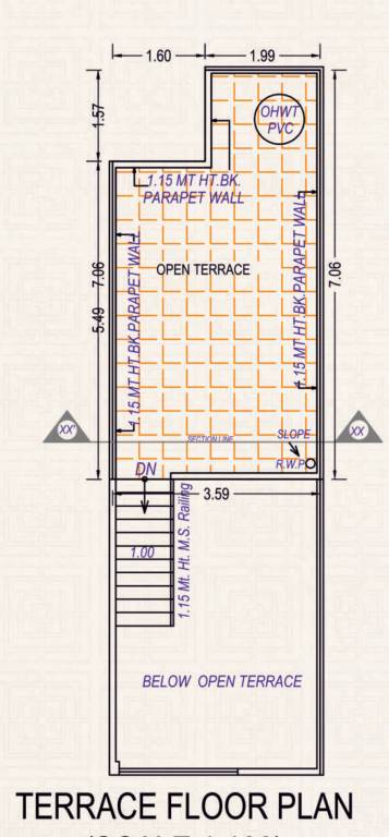Terrace Floor Plan vihaan villa Floor Plan Terrace Floor Plan