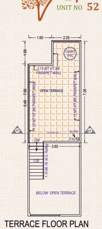 Terrace Floor Plan vihaan villa Floor Plan Terrace Floor Plan