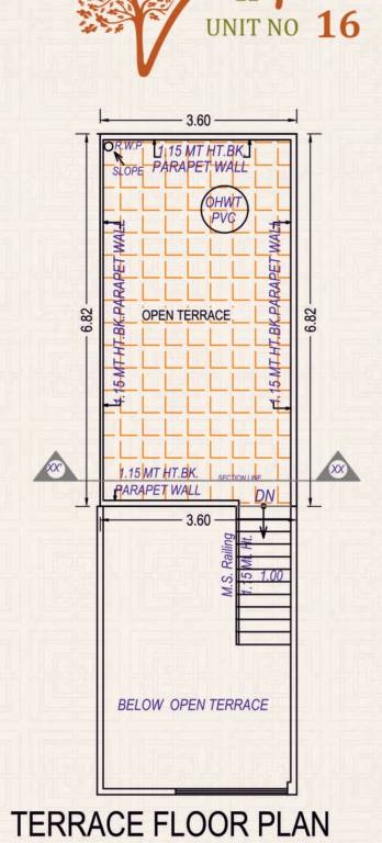 Terrace Floor Plan vihaan villa Floor Plan Terrace Floor Plan