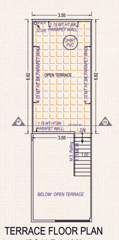 Terrace Floor Plan vihaan villa Floor Plan Terrace Floor Plan