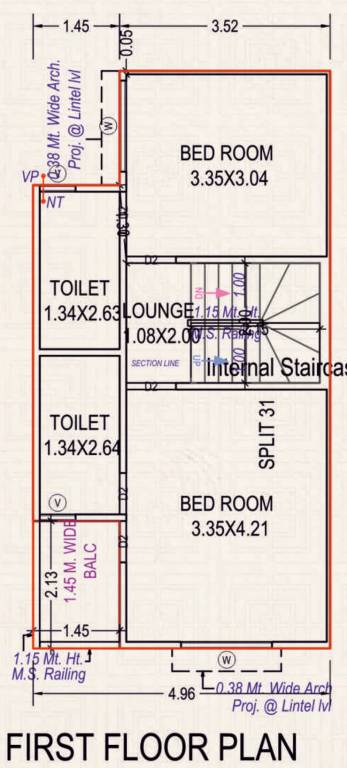  vihaan villa Floor Plan First Floor Plan