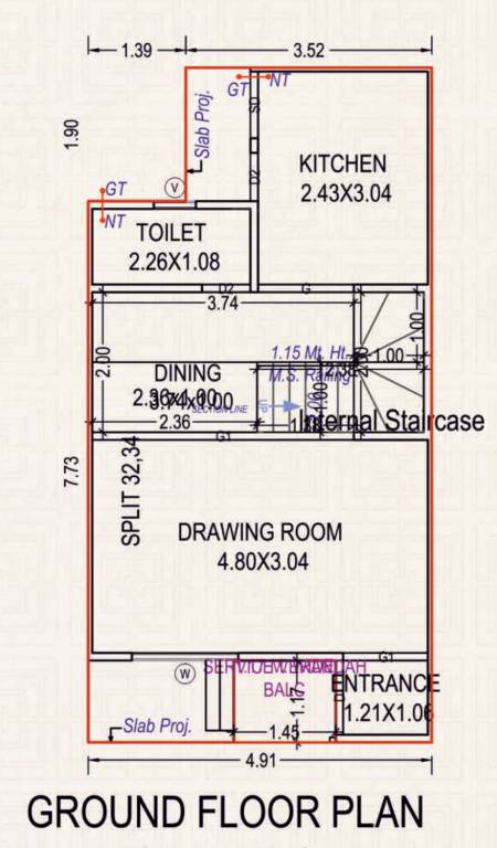  vihaan villa Floor Plan Ground Floor Plan