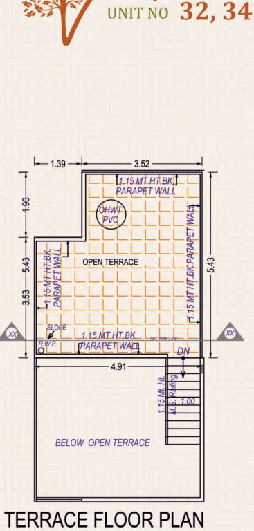 Terrace Floor Plan vihaan villa Floor Plan Terrace Floor Plan