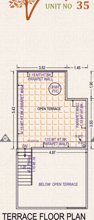 Terrace Floor Plan vihaan villa Floor Plan Terrace Floor Plan