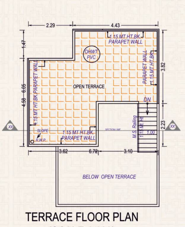 Terrace Floor Plan vihaan villa Floor Plan Terrace Floor Plan