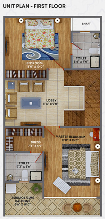 First Floor Plan pride villa Floor Plan First Floor Plan