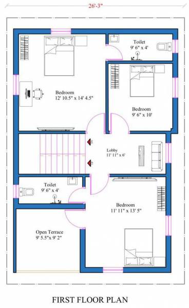  libra-villa Floor Plan First Floor Plan