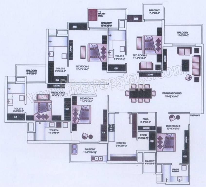 Maya Garden3 EXT (5BHK+5T (5,350 sq ft) 5350 sq ft)