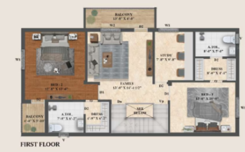 encanto Floor Plan First Floor Plan