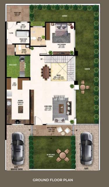 velvet villas Floor Plan Ground Floor Plan