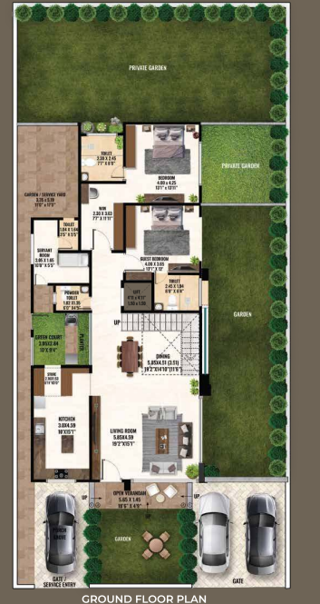 velvet villas Floor Plan Ground Floor Plan