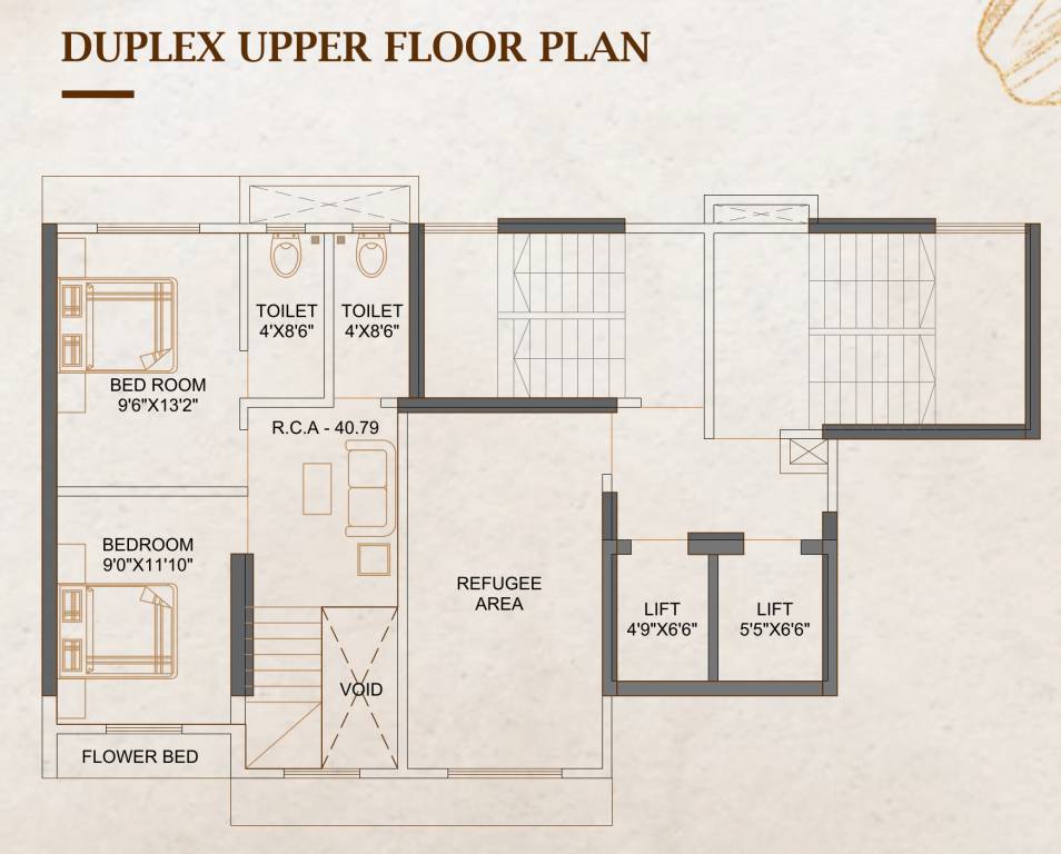 Upper Level Duplex Plan amin heritage Floor Plan Upper Level Duplex Plan