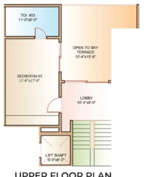 Upper Level Duplex Plan sukhbiri homes Floor Plan Upper Level Duplex Plan