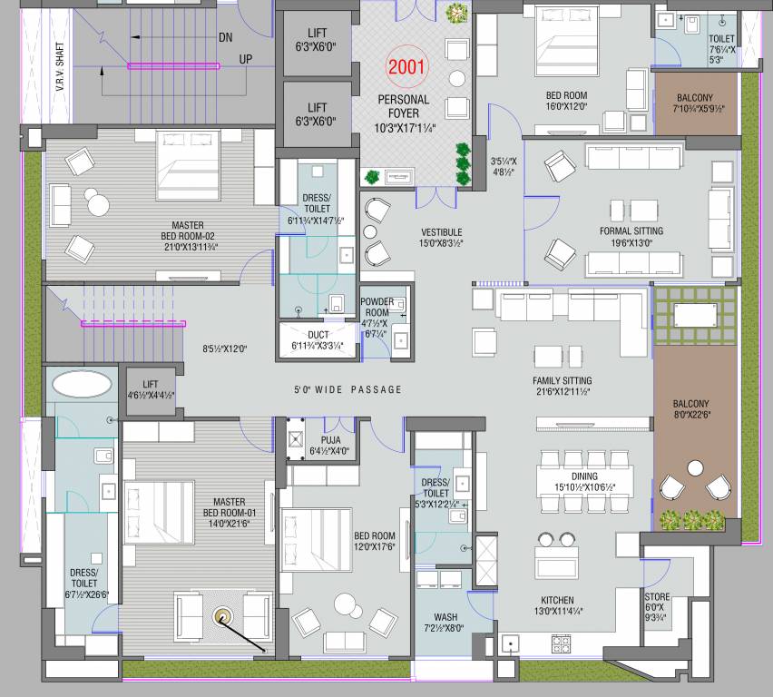 gharana Floor Plan Lower Level Duplex Plan