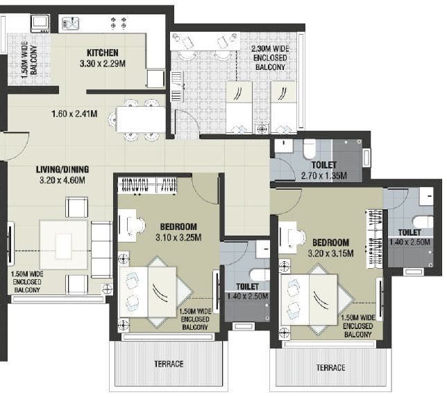Floor Plan elanza 1 and 2 Floor Plan Floor Plan