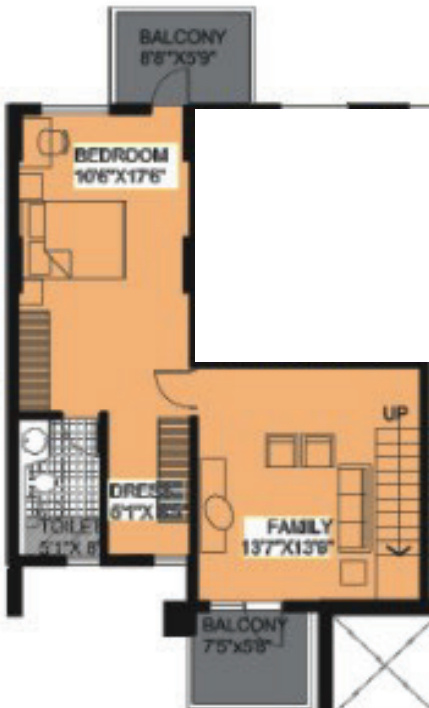  viva Floor Plan Upper Level Duplex Plan