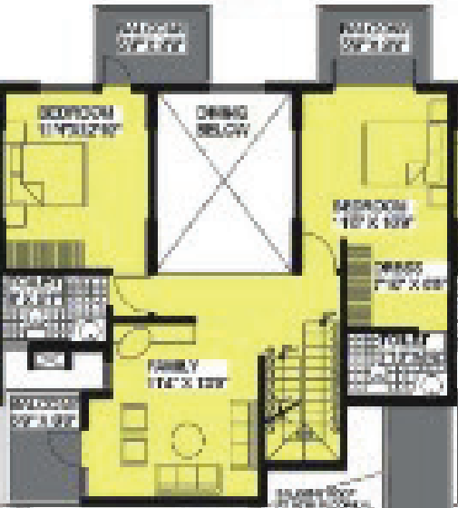  viva Floor Plan Upper Level Duplex Plan