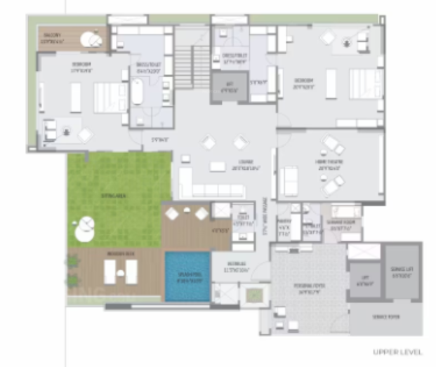 Upper Level Duplex Plan shyaswa sarovar Floor Plan Upper Level Duplex Plan