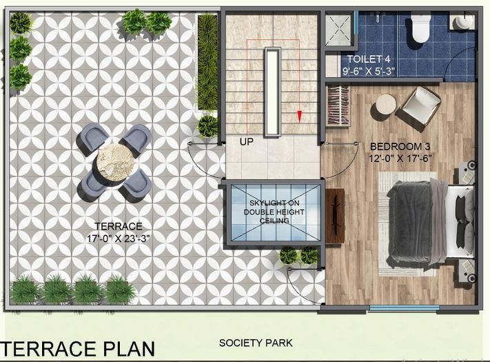 Terrace Floor Plan city site villa Floor Plan Terrace Floor Plan